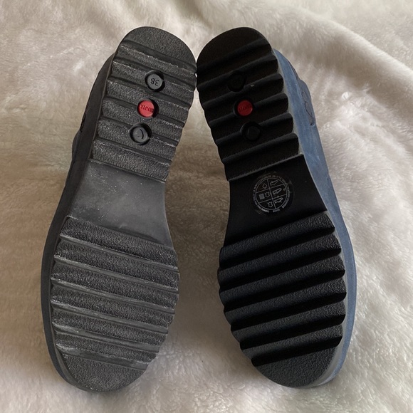 EUC CAMPER Leather Snakeskin Platform Booties Size 38 - Picture 7 of 17